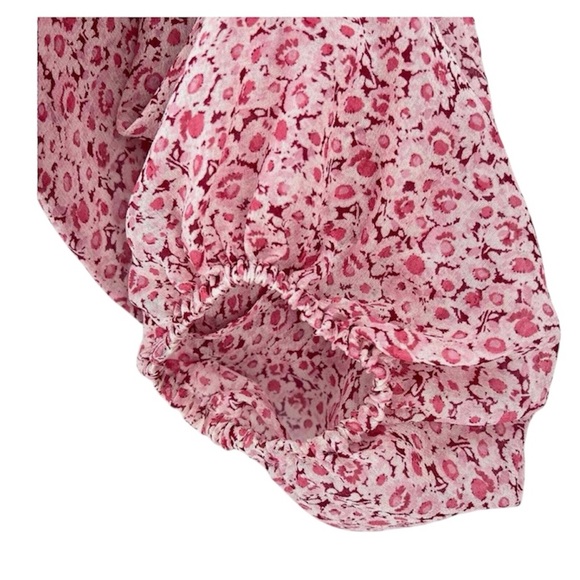 LoveShackFancy «Nellie» floral silk blouse 🌸 - Picture 7 of 8